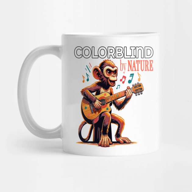 Colorblind by Nature, Melodic Monkey Strums the Blues by maknatess